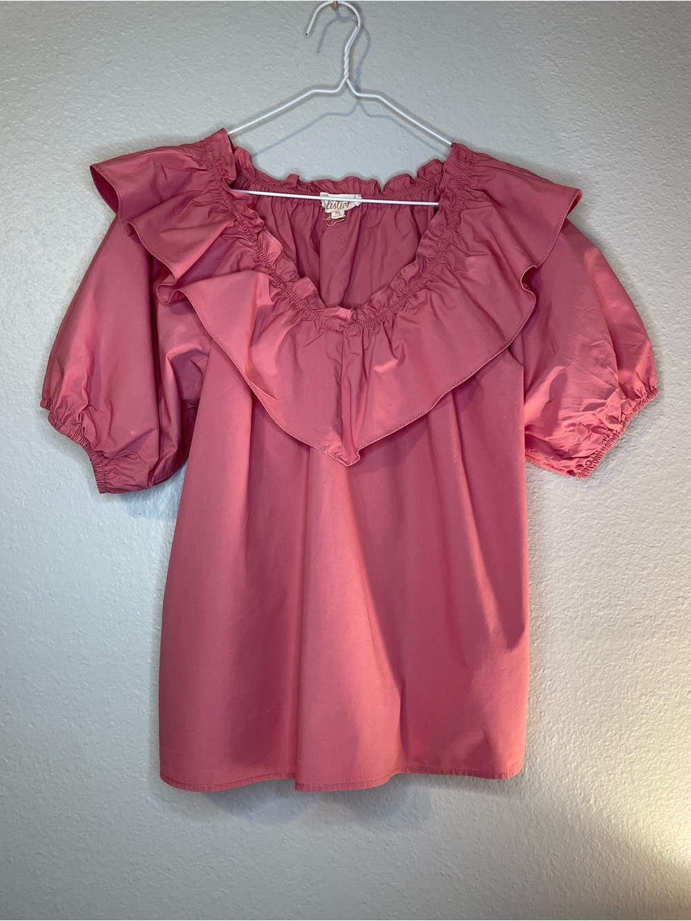 Listicle Pink Ruffled Blouse